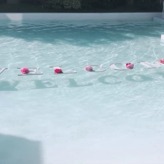 アメリカ風の会場です。