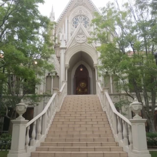 大階段　フラワーシャワー