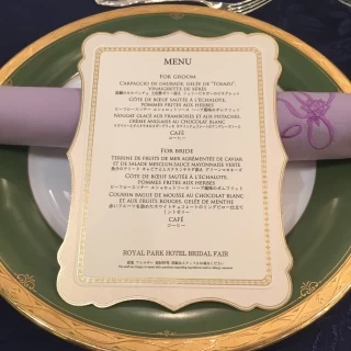 試食会のメニュー