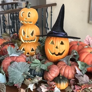 ハロウィン仕様のロビー