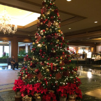 クリスマスはホテル全体がクリスマス装飾になります