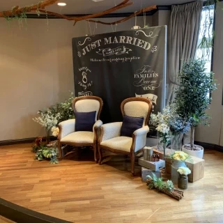 披露宴会場  新郎新婦席