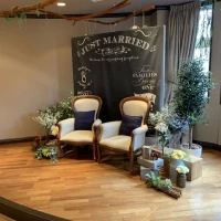 披露宴会場  新郎新婦席