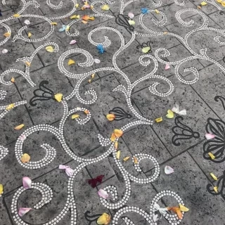 フラワーシャワー後の広場