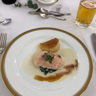 コース料理のお魚です。