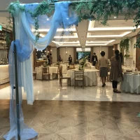 ガーデンとつながった披露宴会場です。