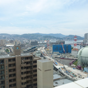 最上階レストランから、長崎駅方面を眺望できます。|541228さんのTHE MARCUS SQUARE NAGASAKI（営業終了）の写真(1504087)