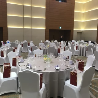 披露宴会場。100名収容可能。