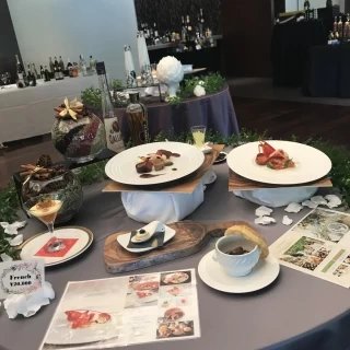 ウェディングフェアの時展示してた料理です。実物。