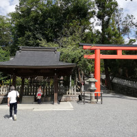 鳥居をくぐり階段を上ります。車で上がることも可能です。