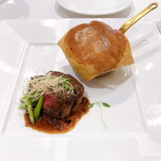 試食の料理