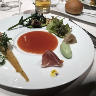 祖父が育てた野菜を使っていただきました