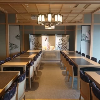 上品な和風の披露宴会場