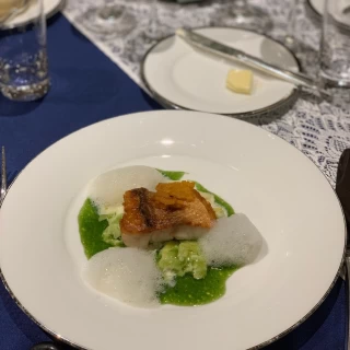甘鯛のポワレ 海苔のソース