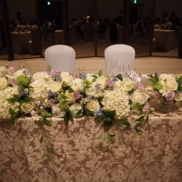 高砂のお花も大人らしく、落ち着いた雰囲気