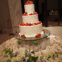 ウェディングケーキ、かわいらしかった！