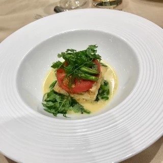 熱々をサーブしていただけました