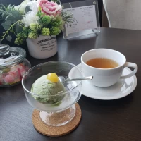 ブライダルサロンでアイスを頂けました
