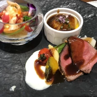 埼玉県産のお肉を使った一品。
