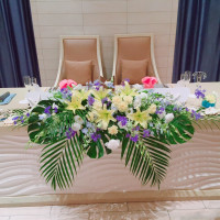 メインテーブルのお花