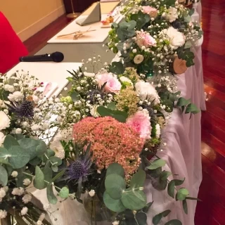 装花です。金額と相談してお花を決めてもらいました。
