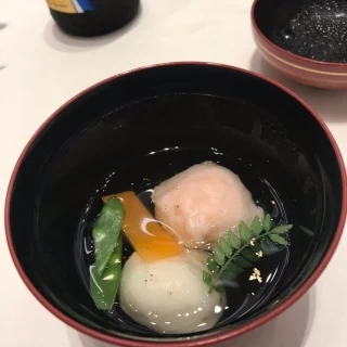 匠コース汁物です。