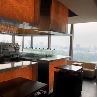 バーカウンターと景観