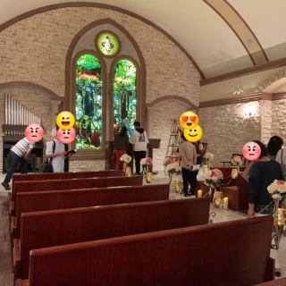 一番後ろからでも先頭の人の顔がみれました。