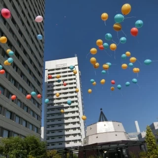 ガーデンからのバルーンリリース