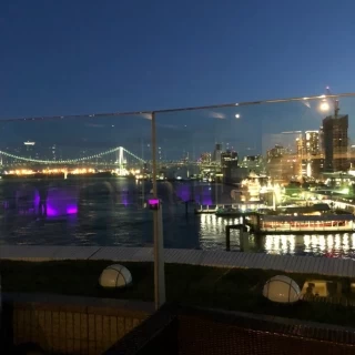 披露宴会場からの夜景