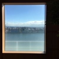 披露宴会場前のロビーからの景色