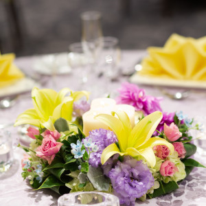 テーブルの装花|543490さんのガーデンシティ品川（営業終了）の写真(860774)
