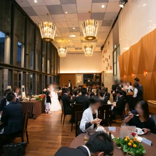 チャペルもありますが、披露宴会場でも人前式できますー