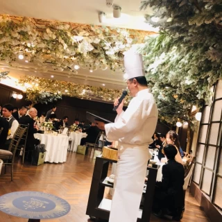 シェフによる料理の説明です
