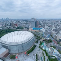 披露宴の待合室からの景色です