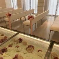バージンロードが長いので時間をかけて歩けそうです。