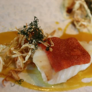 ゲストにとても好評だったソースに合うお魚料理。
