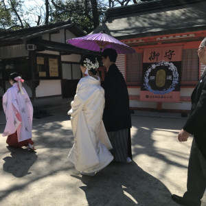 本殿へ向かうシーン|544215さんの住吉神社(博多)の写真(884584)