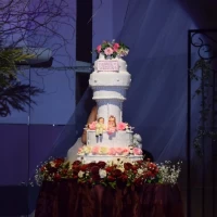 希望通りのウェディングケーキ。