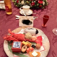 友人が撮った料理の一枚。とても豪華でした。