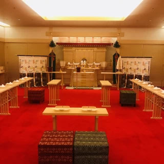 ホテル内の神殿