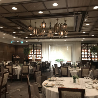 天井が高く、とても広い会場です。