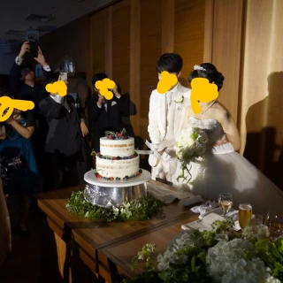 ケーキ入刀