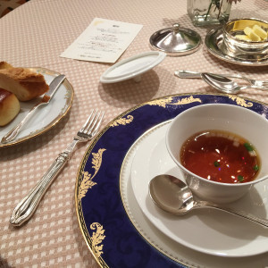 伝統のコンソメスープ。さっぱりだけど深い洗練されたお味です。|544865さんの若宮の杜 迎賓館の写真(1020935)