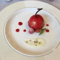 試食で食べたデザートです。