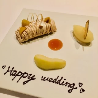 挙式後の料理