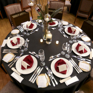 テーブルクロスは他にもたくさんのカラーがありました|545136さんのマリエール岡崎の写真(897524)