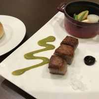 試食で頂いたお肉料理とお野菜を炊いたものです。