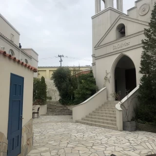 チャペルにつながる階段
