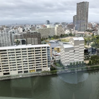披露宴会場からの景色。綺麗です。